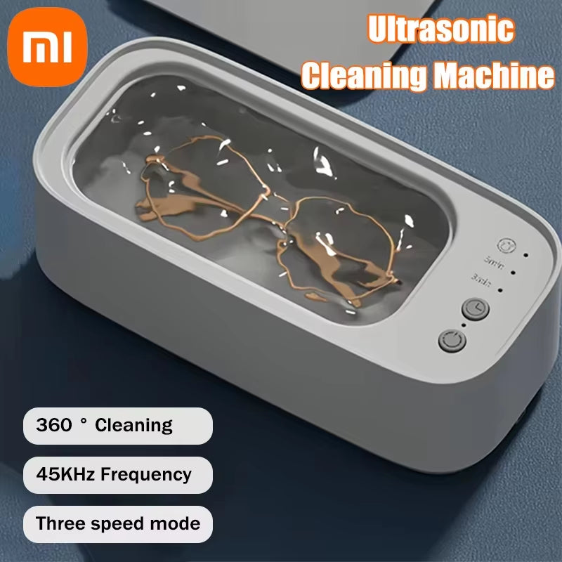 Xiaomi Glasses Cleaning Machine Portable Ultrasonic Glasses High-Frequency Vibration Jewelry Function Timingcleaning Machine