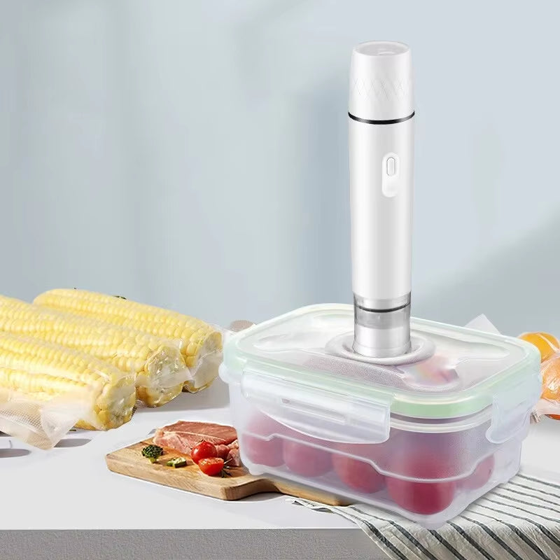 Mini Handheld Vacuum Sealer Machine Kitchen Vacuum Packer Machine Small Sealing Machine Portable USB Electric Food Vacuum Sealer