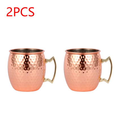 10-1Pcs Drinking Copper Stainless Steels Cups Set