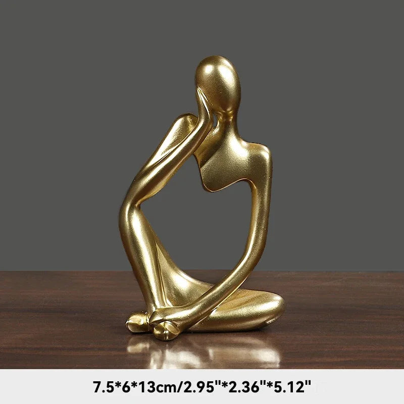 Thinker Abstract Figurines Nordic Home Decoration