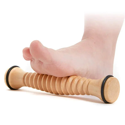 Wood Foot Massage Roller for Plantar Fasciitis Relief Deep Tissue Tool Stress Relief