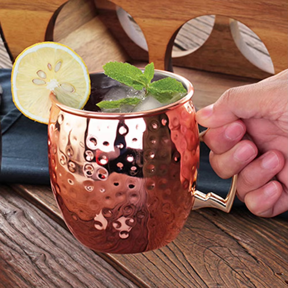 10-1Pcs Drinking Copper Stainless Steels Cups Set