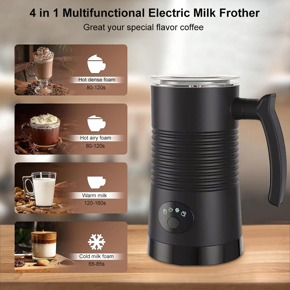 4 in 1 Electric Milk Frother Milk Foam Machine for Coffee Cappuccino Latte