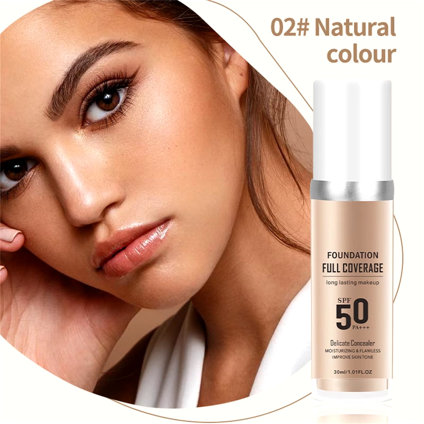 30Ml Color Changing Foundation Liquid Colour Changwing Warm Skin Tone Foundation Makeup, Waterproof Long Lasting Moisturizing