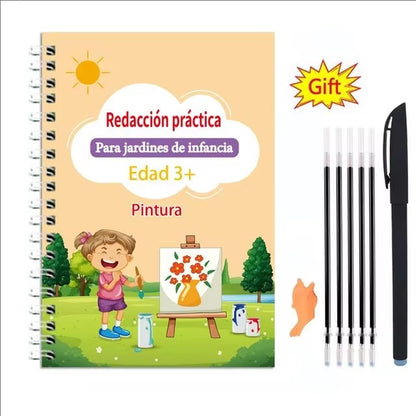 Free Shipping SANK Copybooks Pen Magic Copy Book Free Wiping Children'S Kids Writing Sticker Practice Copybook for Calligraphy