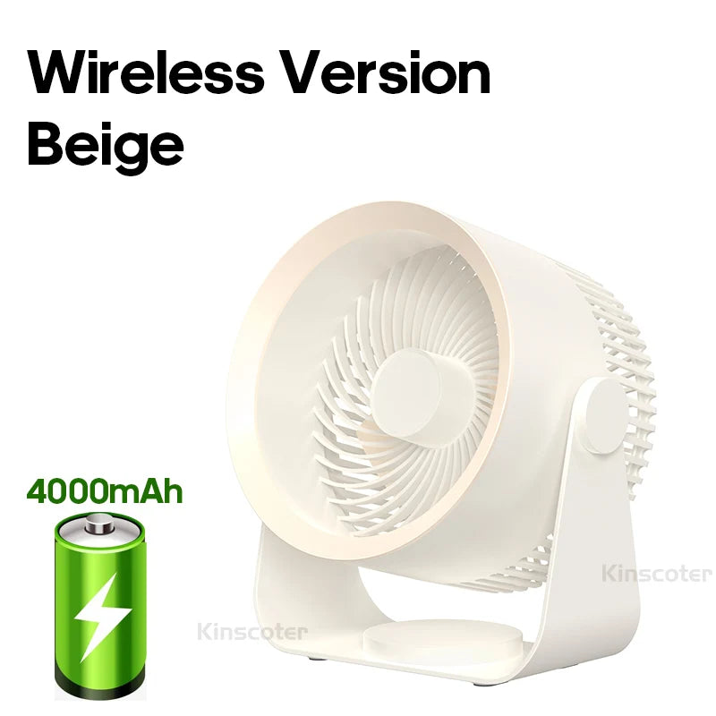 Multifunctional Portable Desktop Wireless Electric Fan