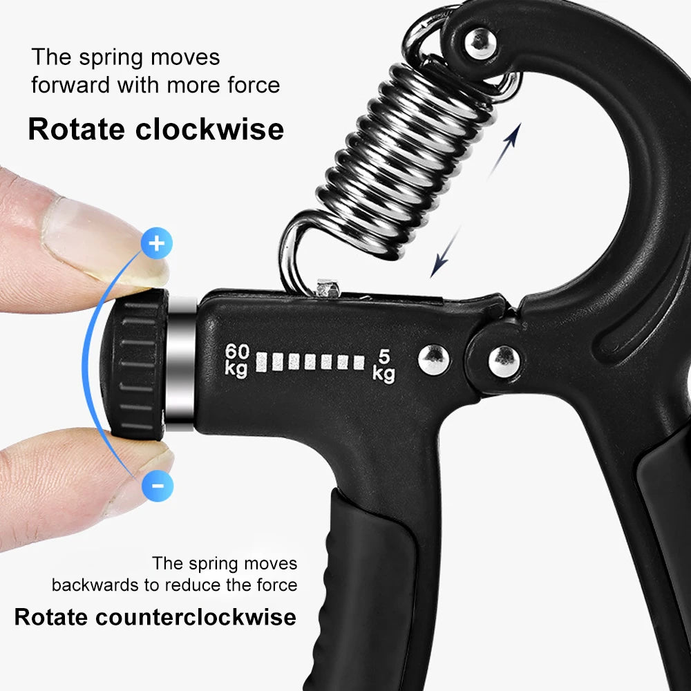 Grip Strengthener Hand Exerciser Adjustable 5-60KG