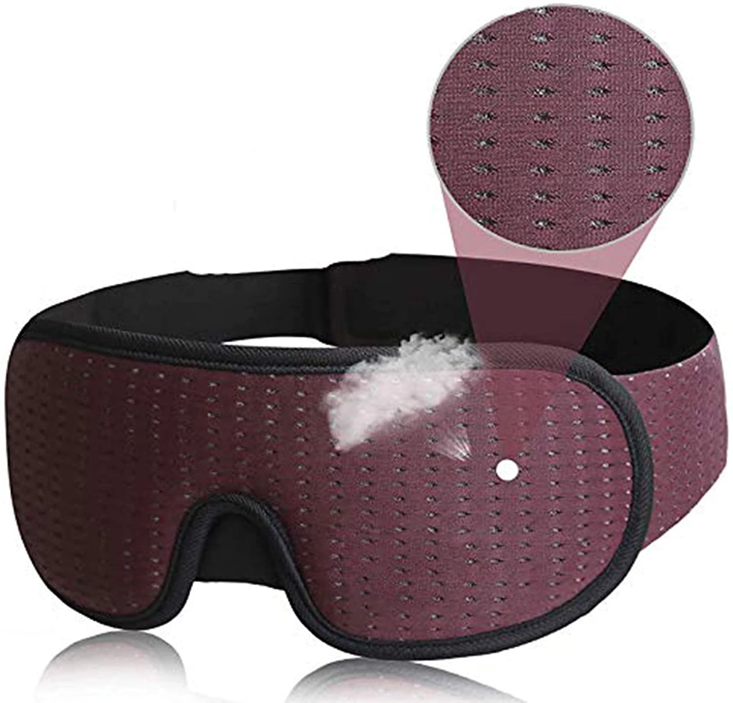 3D Soft Padded Blindfold Mask for Sleep Blockout Lights