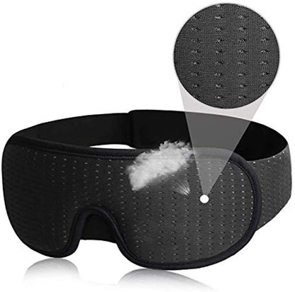 3D Soft Padded Blindfold Mask for Sleep Blockout Lights