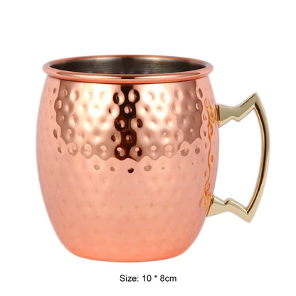 10-1Pcs Drinking Copper Stainless Steels Cups Set