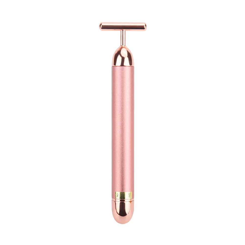 24K Gold Roller Vibrating Slimming Facial Massager