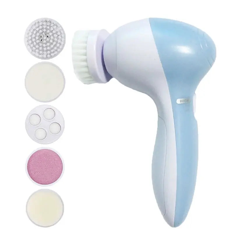 5 in 1 Electric Facial Cleaner Cleansing Brush