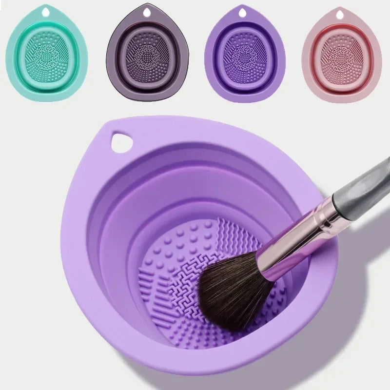 Silicone Brush Cleaner Bowl