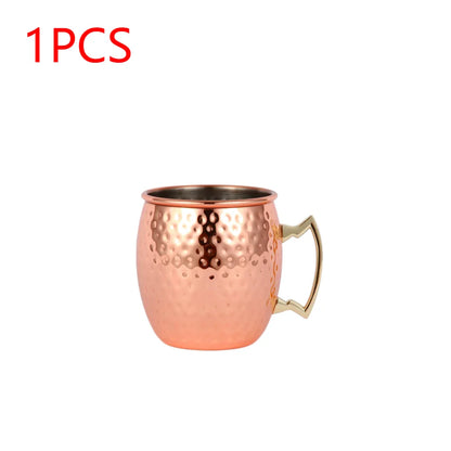 10-1Pcs Drinking Copper Stainless Steels Cups Set