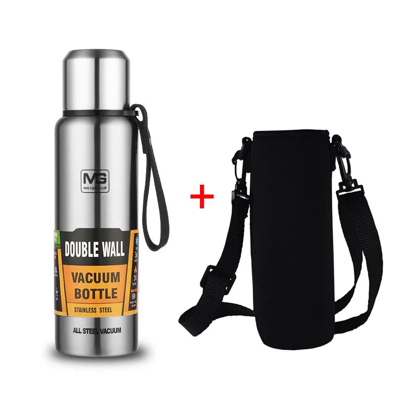 Large Capacity Stainless Steel Thermos Portable Vacuum Flask