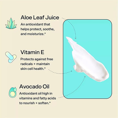 50Ml Bubble Moisturizing Face Cream Repairing Nourishing Dry Skin Vitamin E + Aloe Vera Gel Skincare Product