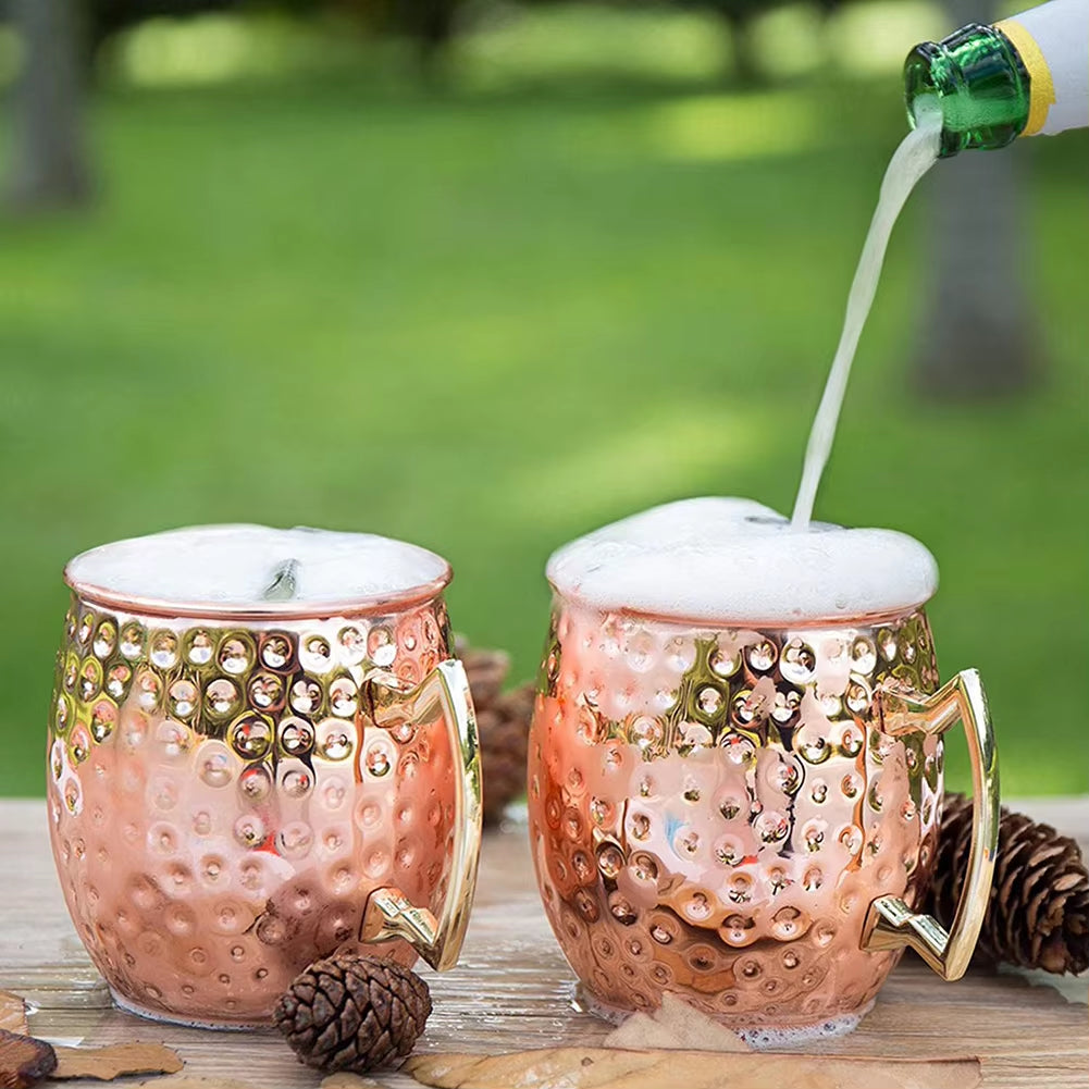 10-1Pcs Drinking Copper Stainless Steels Cups Set