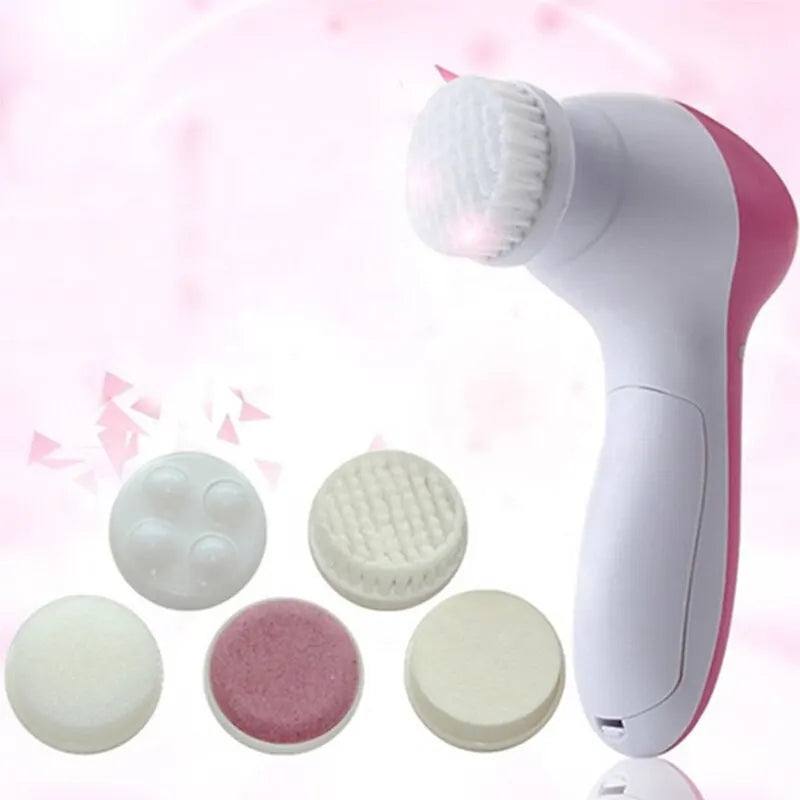 5 in 1 Electric Facial Cleaner Cleansing Brush