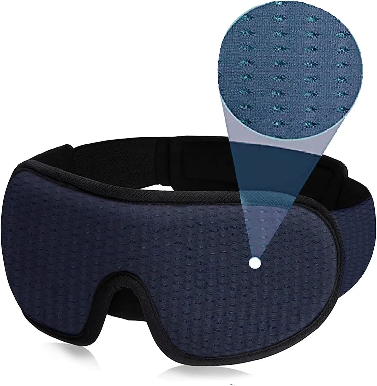 3D Soft Padded Blindfold Mask for Sleep Blockout Lights