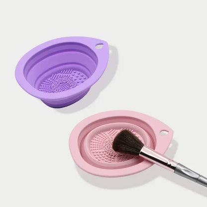 Silicone Makeup Brush Cleaner Scrubbing Box