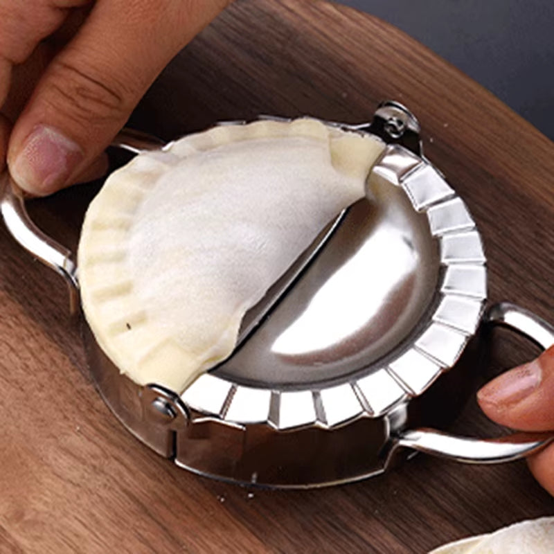 2Pcs/Set Dumpling Maker Stainless Steel Dough Cutter Eco Friendly Pie Ravioli Dumpling Mold Dough Press Pastry Accessories