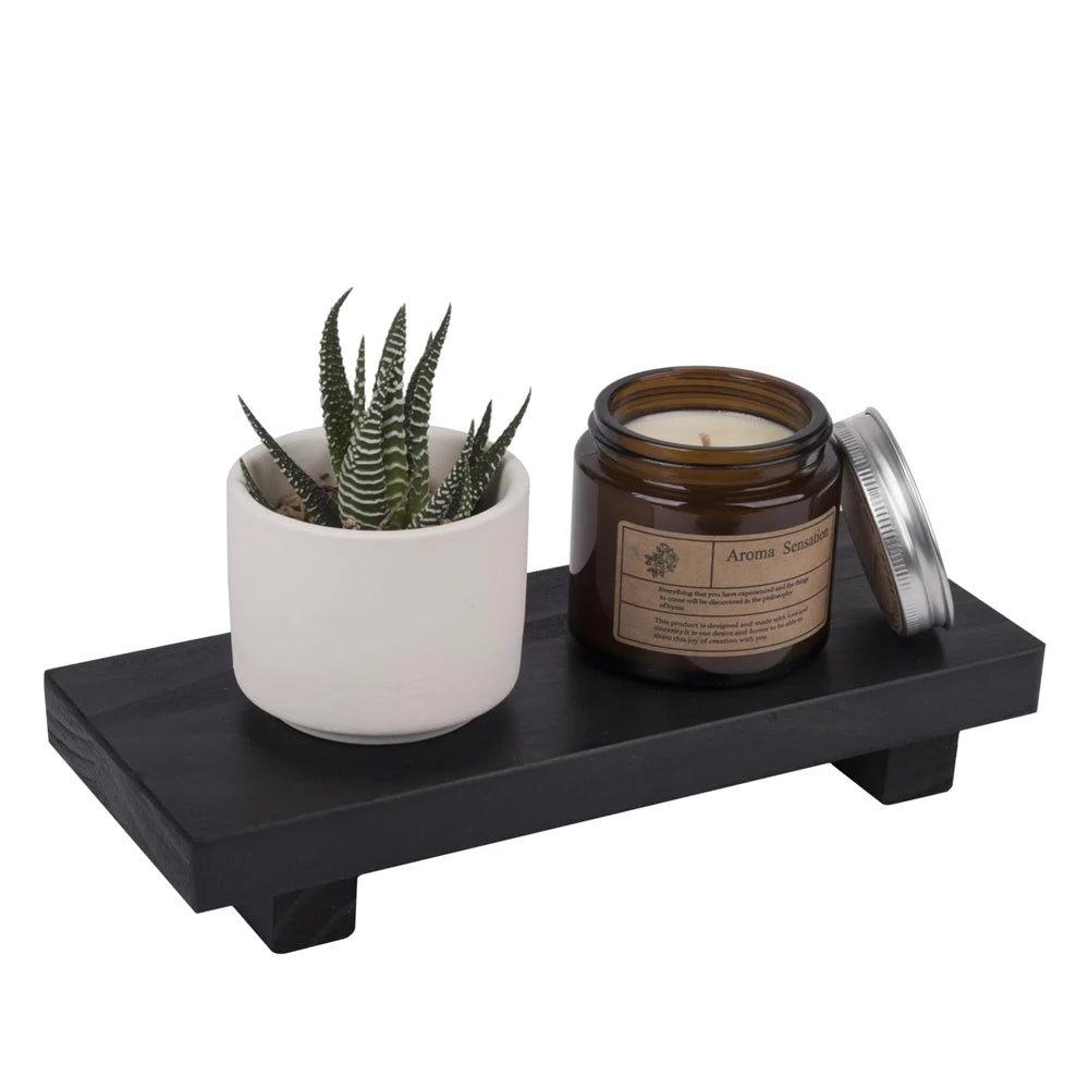 Small Wood Tray Riser Display Stand