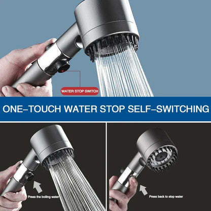 XIAOMI High Pressurized Filter Shower Head 3-Mode Adjustable Spray with Massage Brush