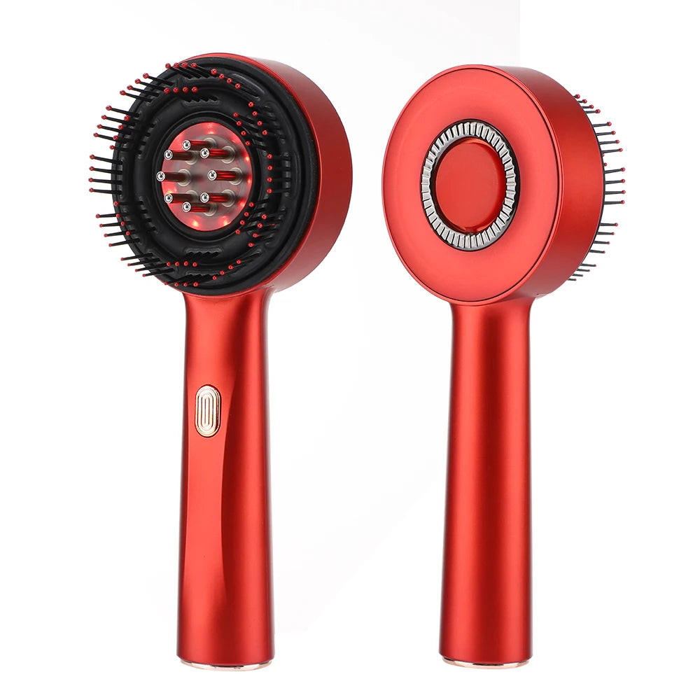 Electric Massage Brush With Red Light Therapy Hair Stimulate And Scalp Brush Liquid Oil Applicator