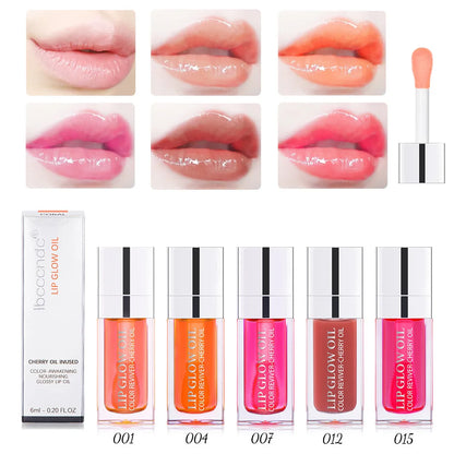 10-Color Hydrating Lip Oil Set | Moisturizing & Nourishing | Long-Lasting Glossy Finish for Soft, Smooth Lips