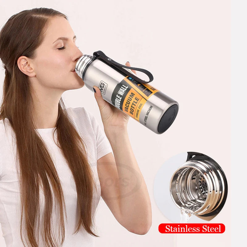 Large Capacity Stainless Steel Thermos Portable Vacuum Flask