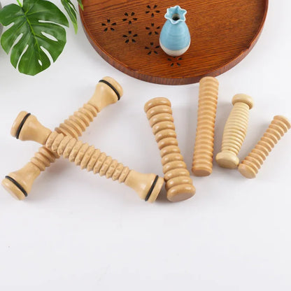 Wood Foot Massage Roller for Plantar Fasciitis Relief Deep Tissue Tool Stress Relief