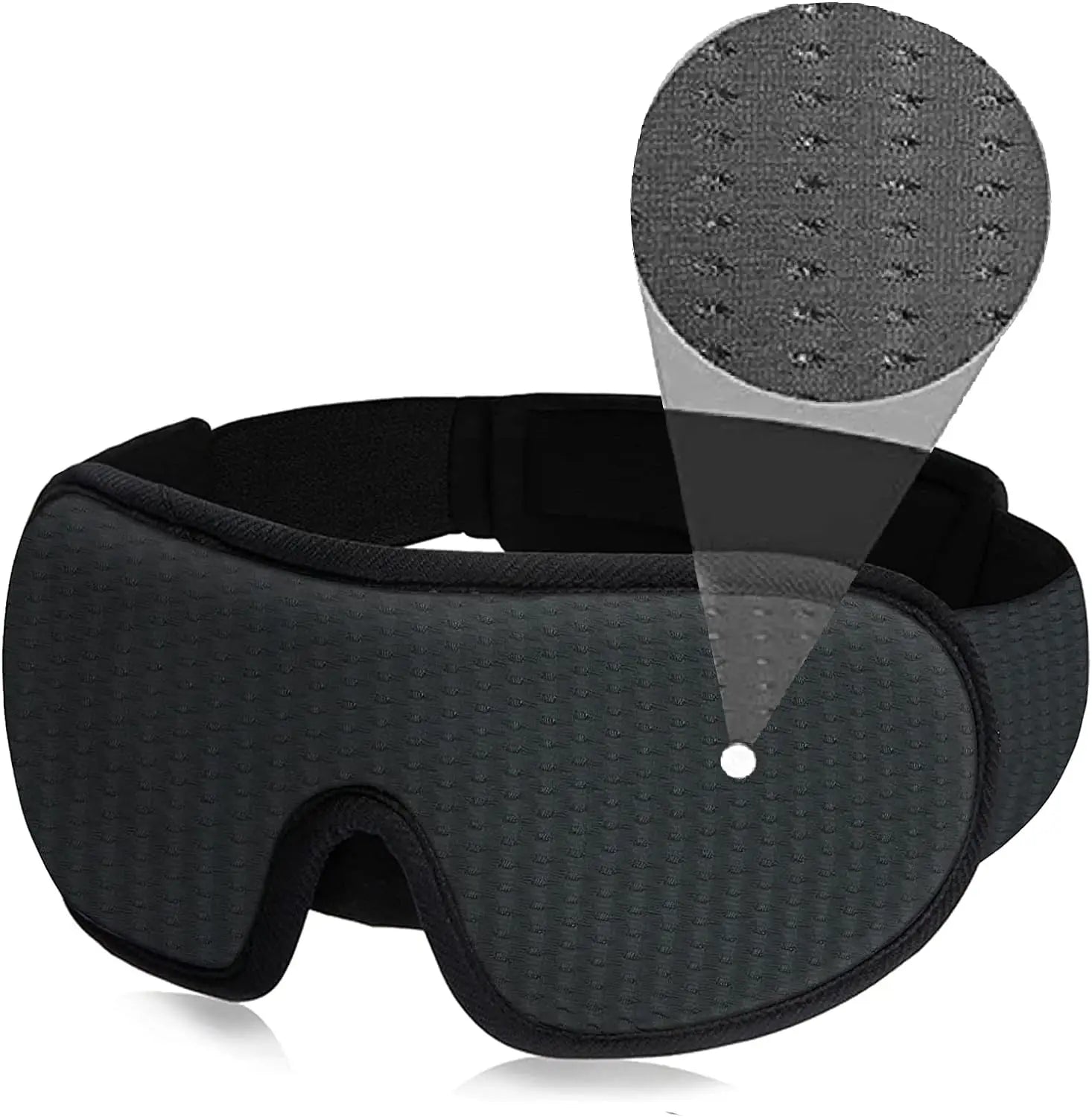 3D Soft Padded Blindfold Mask for Sleep Blockout Lights