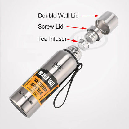 Large Capacity Stainless Steel Thermos Portable Vacuum Flask