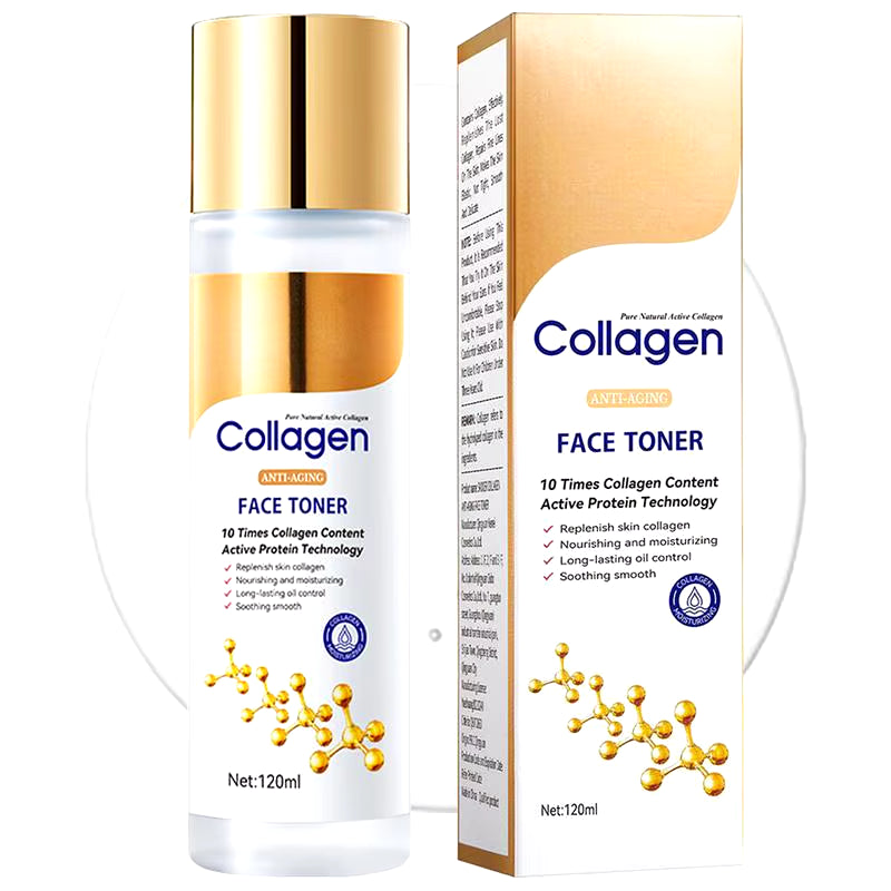 NEW Collagen Face Toner Moisturizing Water Brightening Lifting 120Ml Deep Facial Cleanser for Young Glowy Skin Care