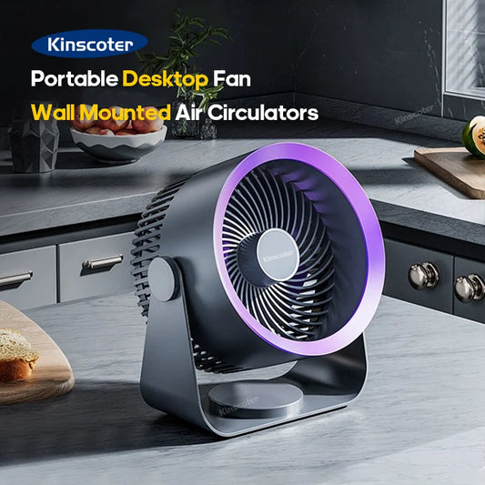 Multifunctional Portable Desktop Wireless Electric Fan