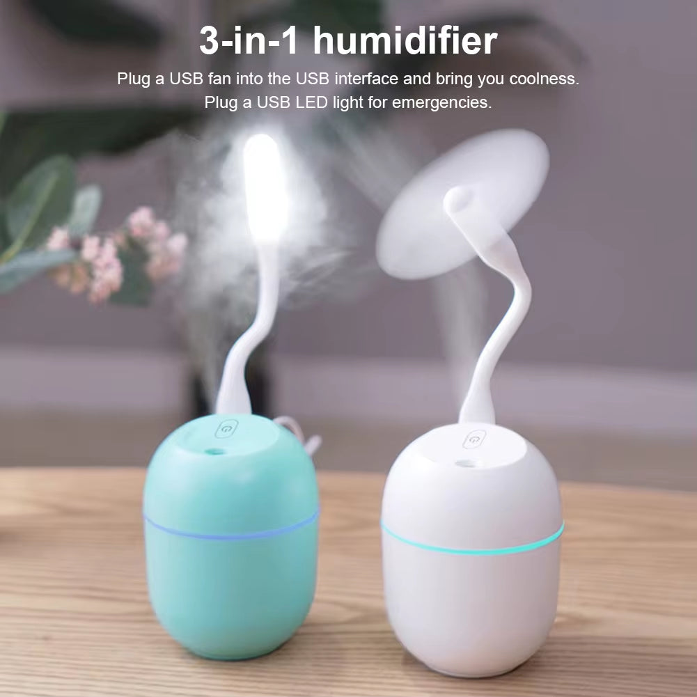 Portable Mini USB Ultrasonic Air Humidifier And Essential Oil Diffuser