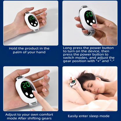 New Microcurrent Sleep Aid Device EMS Machine Sleep Instrument for Insomnia Stress Anxiety Relief Palm Pulse Massager