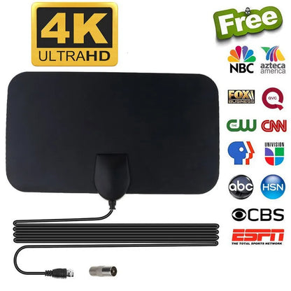 Digital TV Antenna Booster High-Definition Aerial HD Flat Indoor Active Aerial for Car Antenna RV