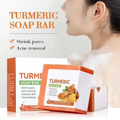 Hand Made Cleansing Turmeric Soap For Face and Body 